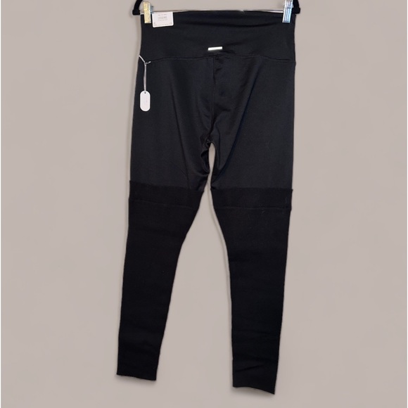 Aerie Hi-Rise Black Leggings XL | Sweater Knit Bottom | Lounge Stretch Comfy Fit - Picture 2 of 8